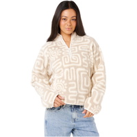 Womens Sunset Luau 1/4 Zip Polar Fleece